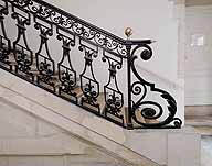 rampe d'appui, escalier de la Congrégation du couvent des Jésuites (non étudié)