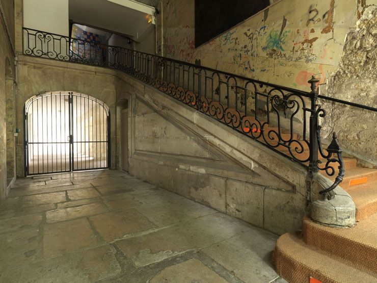 rampe d'appui, escalier du couvent des Récollets (non étudié)