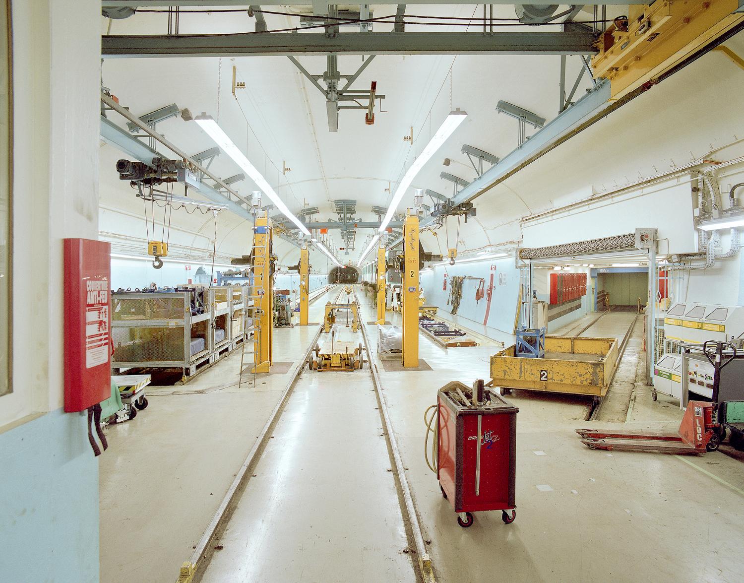 Atelier de réparation du matériel roulant de la ligne 11 de la Compagnie du chemin de fer métropolitain de Paris, puis de la RATP