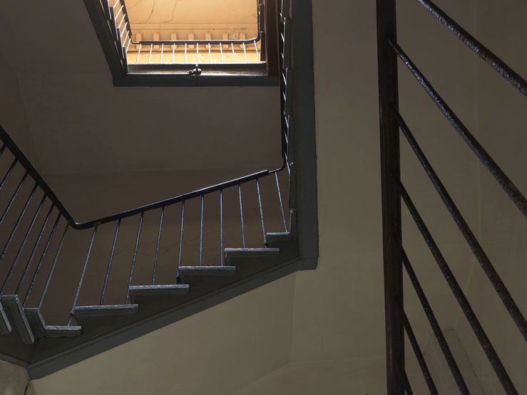 rampe d'appui, escalier de la maison à porte cochère dite maison Varin (non étudié)