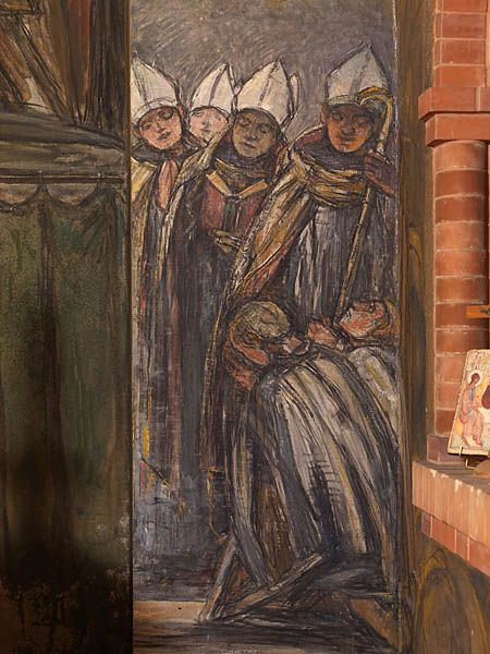 peinture monumentale de l'abside de la chapelle du Grand séminaire de Meaux