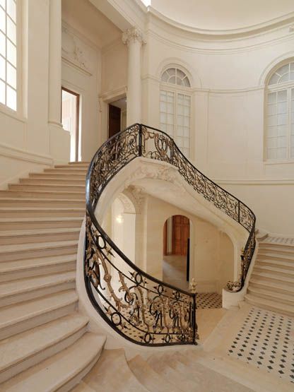 rampe d'appui, escalier de l' hôtel d'Evreux (non étudié)