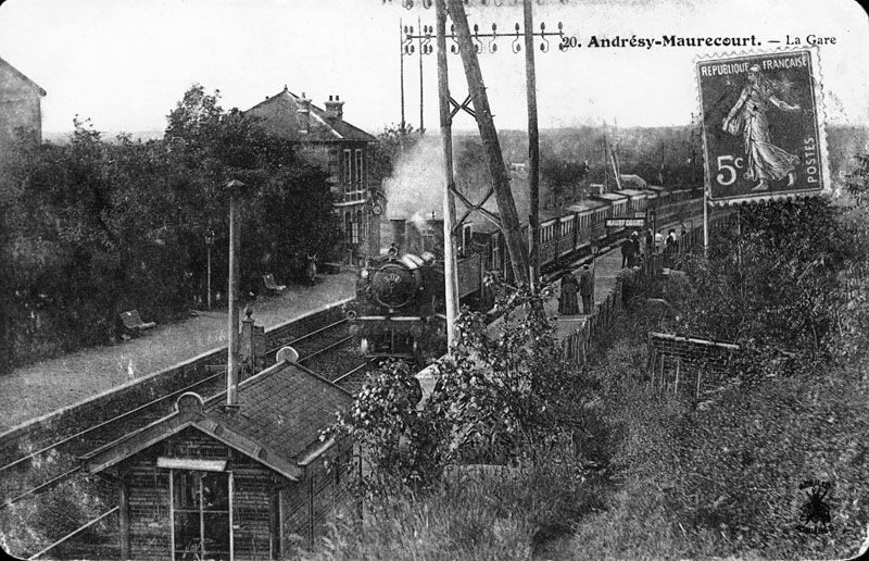 voie ferrée de la ligne Argenteuil-Mantes