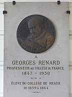 plaque commémorative de Georges Renard