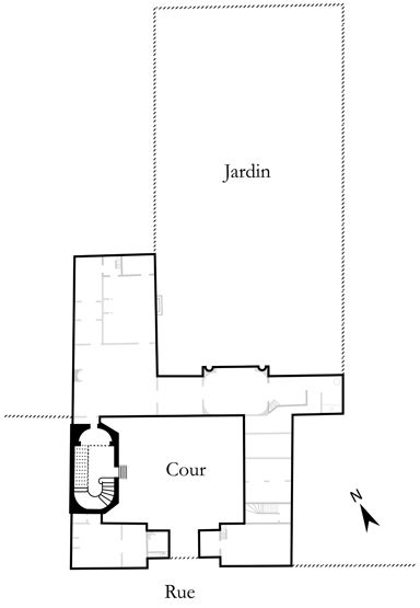 rampe d'appui, escalier d'honneur de la maison à porte cochère dite hôtel Guilloteau (non étudié)