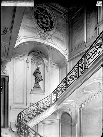 rampe d'appui, escalier de l' hôtel Dodun (non étudié)
