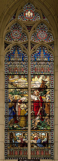 Ensemble de 13 verrières - Chapelle Sainte-Marie-de-la-Famille (Clinique Blomet, Filles de Saint-Paul-de-Chartres, anciennement Sœurs de la Sainte-Famille)
