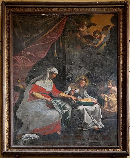tableau : Sainte Anne et la Vierge