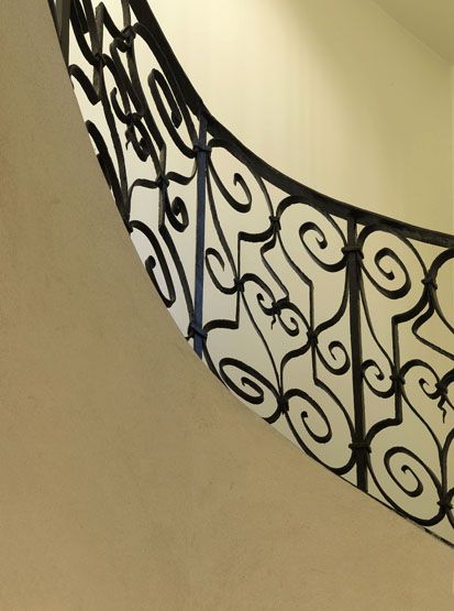 rampe d'appui, escalier secondaire de l'hôtel de Vigny (non étudié)