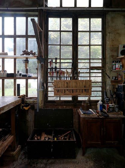 Fontainebleau - usine de menuiserie Barre, actuellement ébénisterie Atelier Saint-Louis