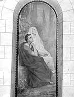 2 tableaux : saint Augustin et sainte Monique, apparition de l'Enfant Jésus à sainte Thérèse d'Avila