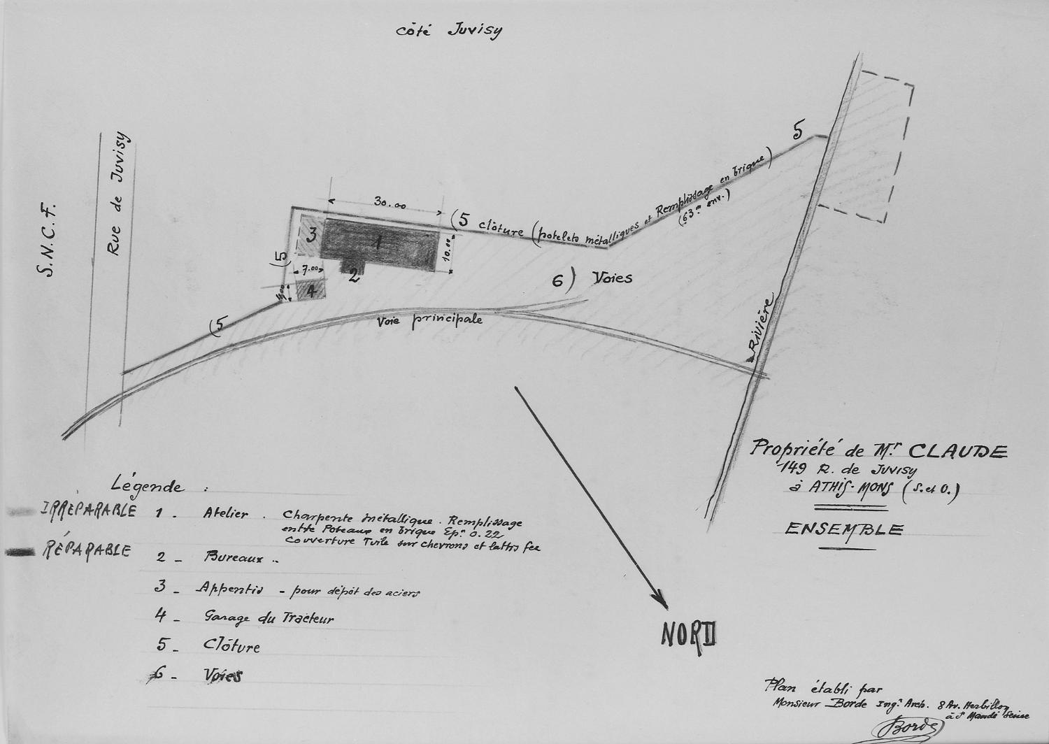 usine de matériel ferroviaire (atelier de réparation de wagons-réservoirs) dite Etablissements Claude