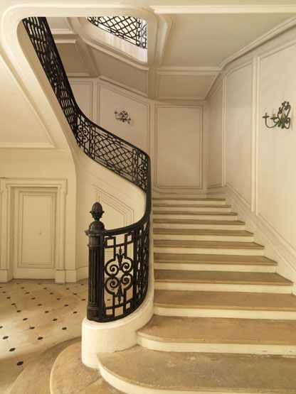 rampe d'appui, escalier privé de l'hôtel du garde meuble, actuellement Etat-Major de la Marine nationale