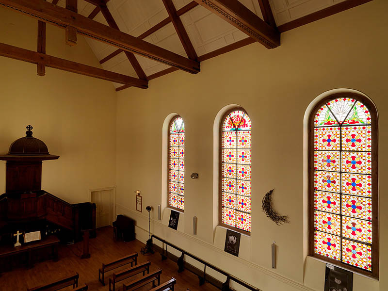 Ensemble de 12 verrières - Église Notre-Dame de l'Assomption de Passy (ancienne chapelle des Prêtres de la Miséricorde)