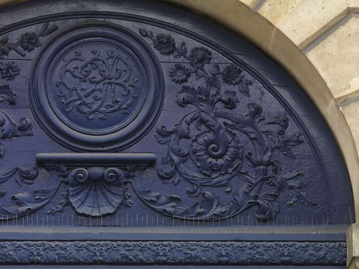 rampe d'appui, escalier de la maison à porte cochère dite hôtel Charpentier (non étudié)