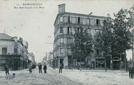 Carte postale ancienne. Vue de la place Carnot. (AD Seine-Saint-Denis)