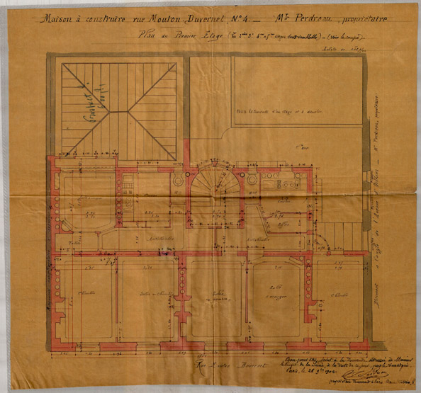 Immeuble, 2-4 rue Mouton Duvernet