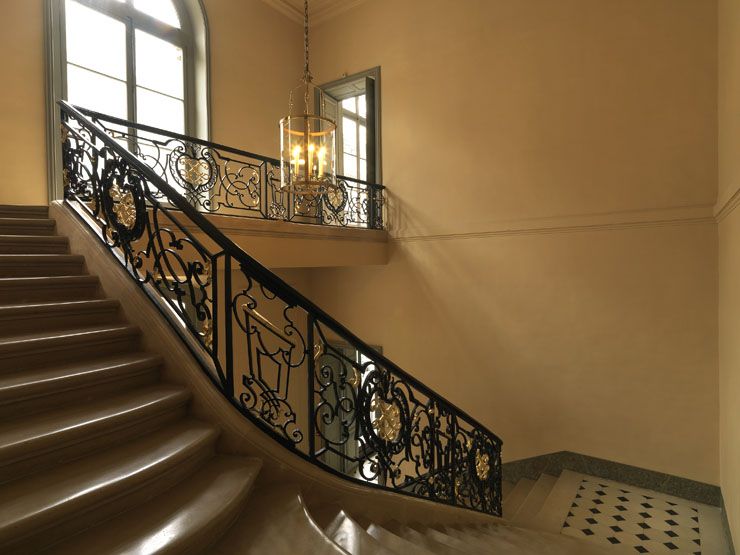 rampe d'appui, escalier de l' hôtel de Villeroy, actuellement Ministère de l'Agriculture (non étudié)