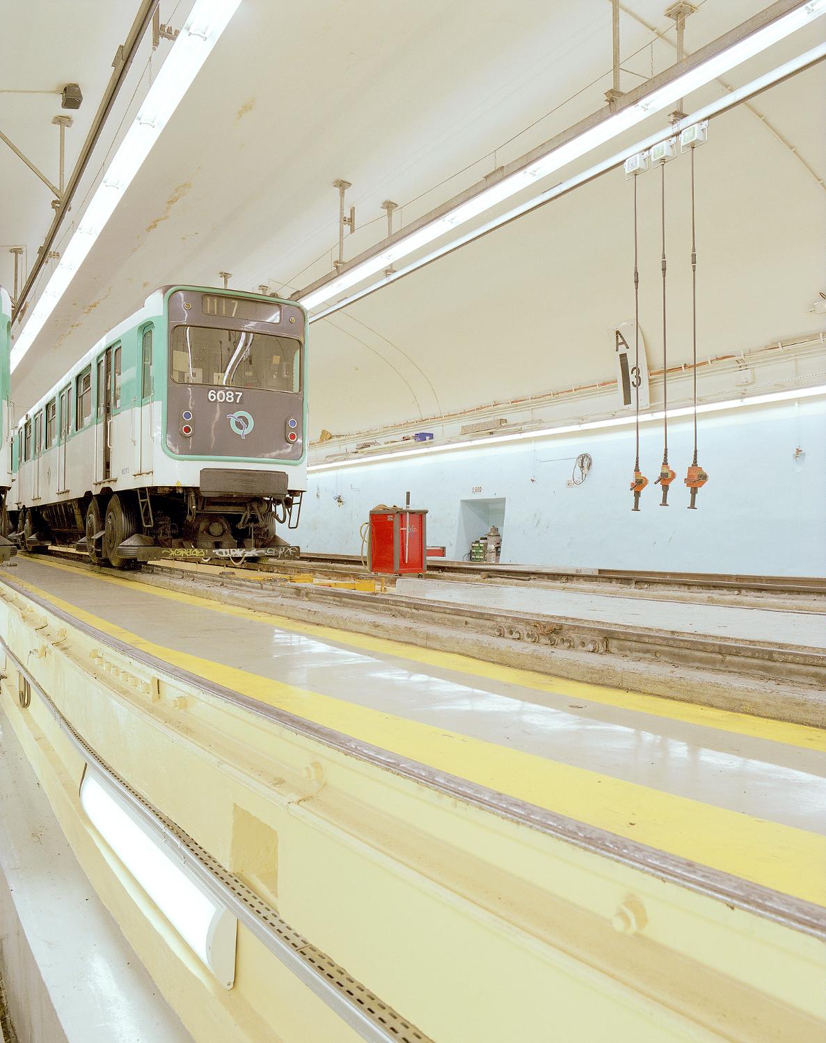 Atelier de réparation du matériel roulant de la ligne 11 de la Compagnie du chemin de fer métropolitain de Paris, puis de la RATP