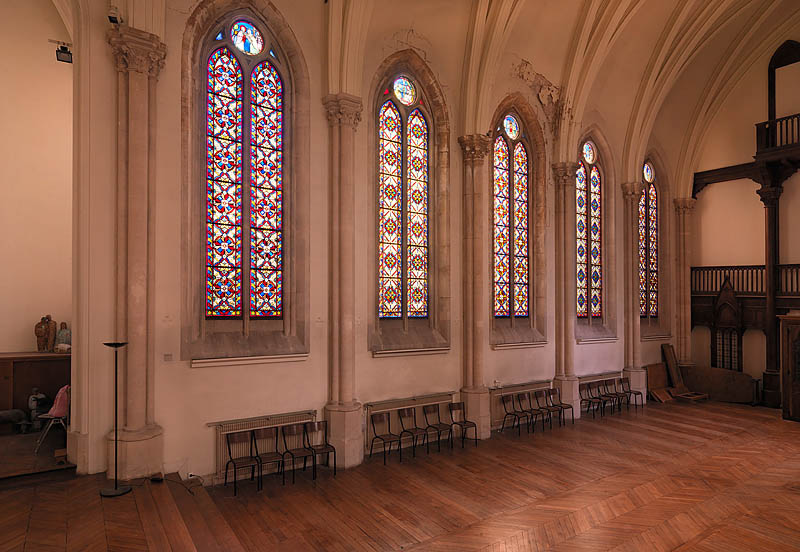 Ensemble de 12 verrières - Chapelle Saint-Vincent-de-Paul (Sœurs de Saint-Vincent-de-Paul)