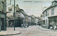 Carte postale ancienne. Vue de la rue Saint-Pierre. (AD Seine-Saint-Denis)
