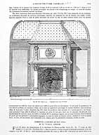 Elévation de la cheminée de la salle de billard. (Musée de l'Ile-de-France)