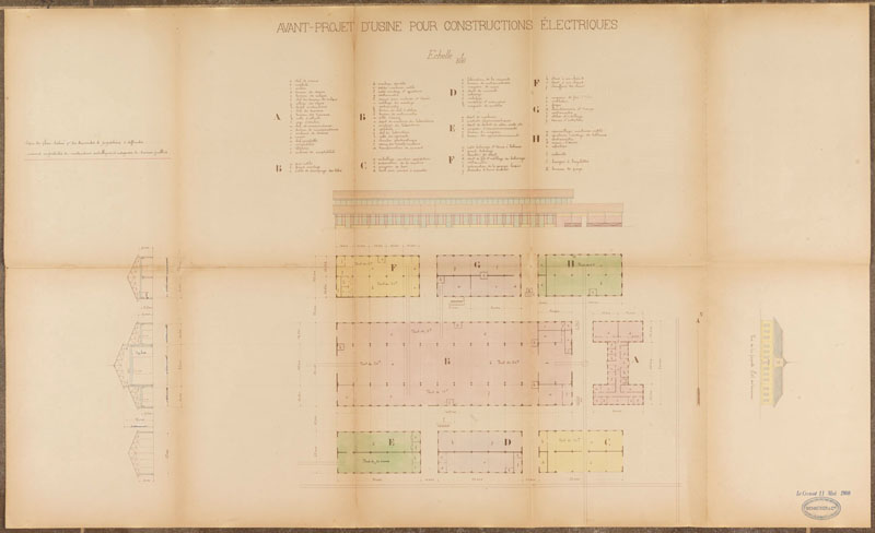 Usine de matériel électrique industriel Schneider et Cie, puis Le Matériel Electrique Scheider-Westinghouse (SW), puis Jeumont-Schneider (JS), actuellement ensemble industriel appelé "Espace Technologique et Industriel de Champagne-sur-Seine" (zone ETIC)