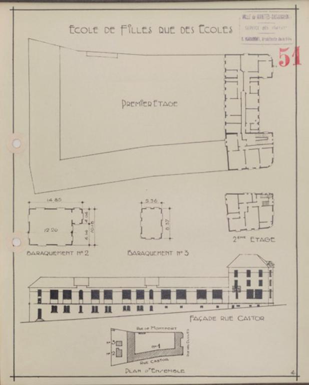 Ecole primaire de filles, actuellement école élémentaire Hélène-Boucher