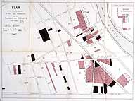 Plan des contenances et prix des terrains de la propriété du Perreux pour l'année 1885.  (AM Le Perreux-sur-Marne)