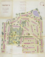 Plan-masse pour un groupe de 181 logements comprenant un centre commercial (6 commerces). (AM Vigneux-sur-Seine, 80 W 34-35)
