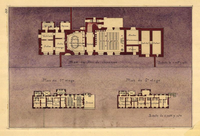 maison de campagne dite château de la Princesse, mairie-école de garçons, actuellement bibliothèque Saint-Exupéry