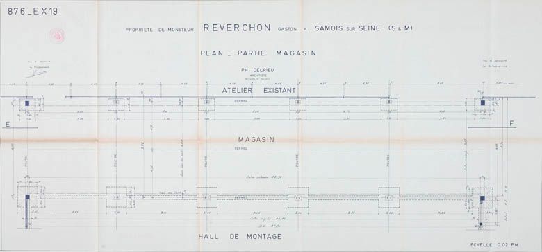 Samois-sur-Seine - usine de construction mécanique (usine d'auto-tamponneuses et de manèges) Reverchon