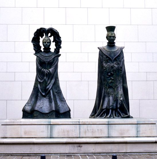 groupe sculpté : Héloïse et Abélard