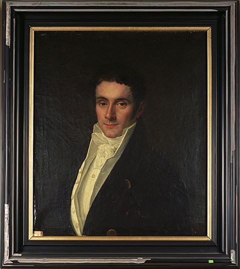 tableau : portrait d'homme d'époque Directoire