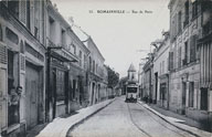 Carte postale ancienne. Vue de la rue de Paris. (AD Seine-Saint-Denis)