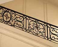 rampe d'appui, escalier de la maison à porte cochère dite hôtel de Chalais ou Colbert de Chalabre (non étudié)