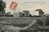 Vue des terres agricoles, quartier des Grands-Champs, fin 19e siècle. (AD Seine-Saint-Denis)