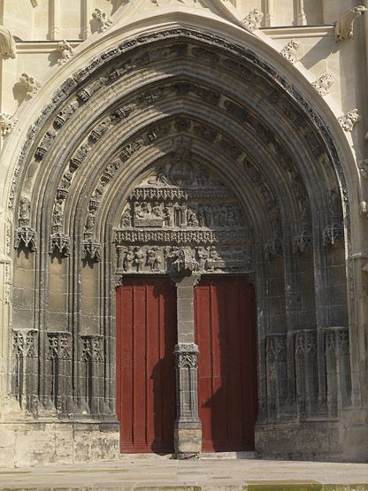 portail de gauche de la façade occidentale : vie de saint Jean-Baptiste