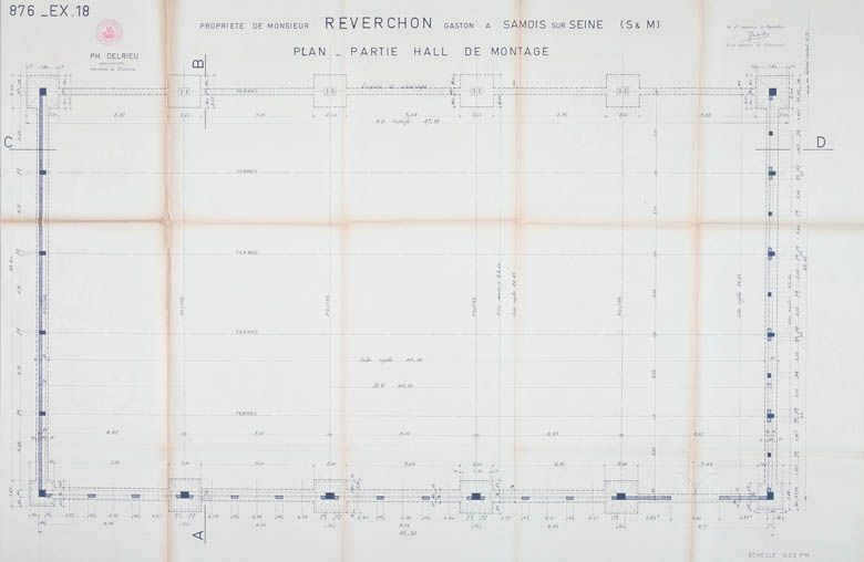 Samois-sur-Seine - usine de construction mécanique (usine d'auto-tamponneuses et de manèges) Reverchon