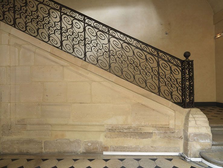 rampe d'appui, escalier de l' hôtel de Vigny (non étudié)