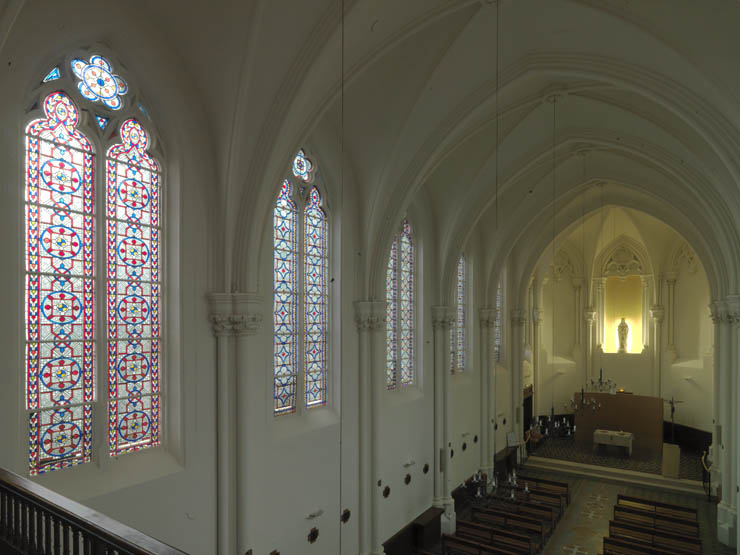 Ensemble de 14 verrières - Chapelle Notre-Dame de Joye (ancienne chapelle des Sœurs de Saint-Thomas-de-Villeneuve, Maison du Bon-Pasteur)