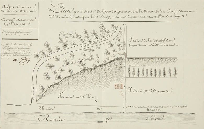 Samois-sur-Seine - moulin à farine de la Madeleine, puis centrale hydroélectrique, actuellement logement