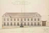 « Palais de justice de Melun. Projet d'une grille en fer pour fermer la cour d'entrée », 10 juin 1841. (AD Seine-et-Marne. 4 N 95)