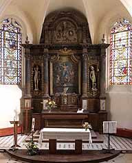 retable, tabernacle, maître-autel