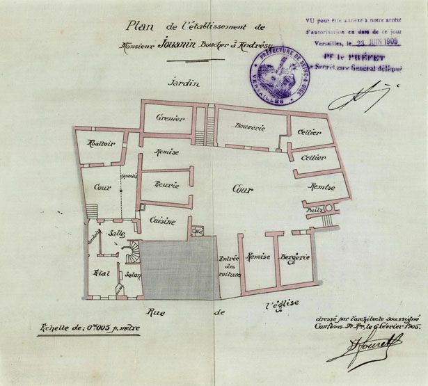 les immeubles, maisons et fermes du canton d'Andrésy