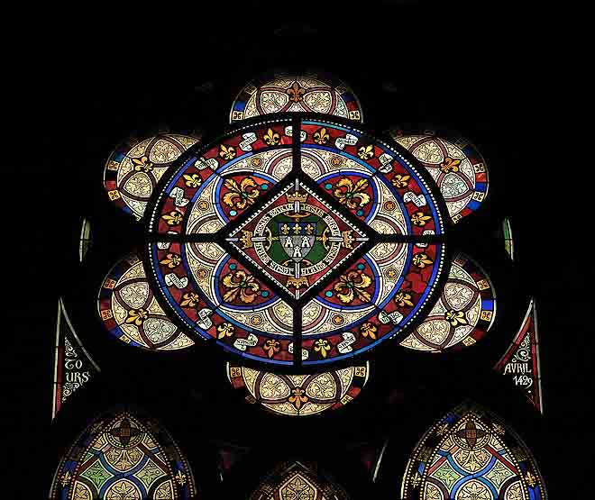 Ensemble de 23 verrières - Chapelle Sainte-Jeanne-d'Arc (Franciscaines missionnaires de Marie)