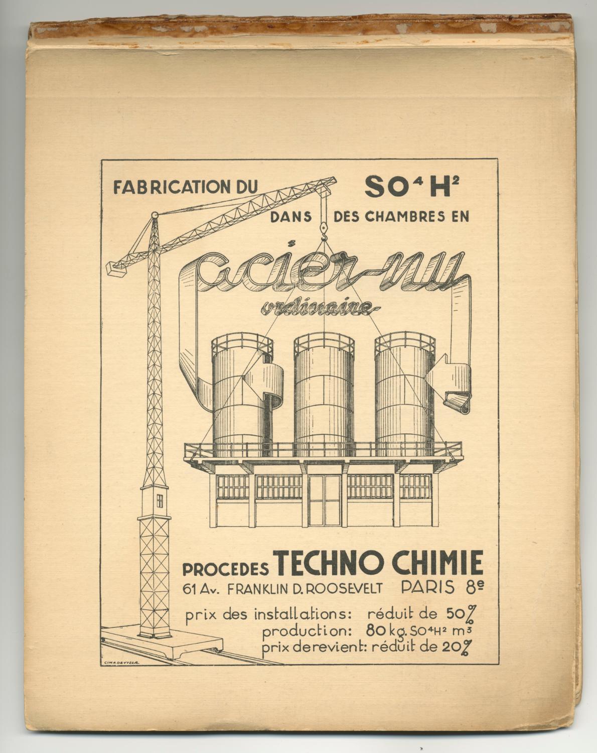 Usine de produits chimiques Poulenc Frères, puis usine d'engrais de la Société Française du Lysol, puis usine de chaudronnerie et usine d'articles en matière plastique (usine d'enceintes de confinement) Ateliers de Technochimie