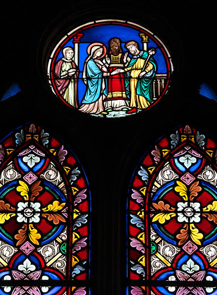 Ensemble de 12 verrières - Chapelle Saint-Vincent-de-Paul (Sœurs de Saint-Vincent-de-Paul)