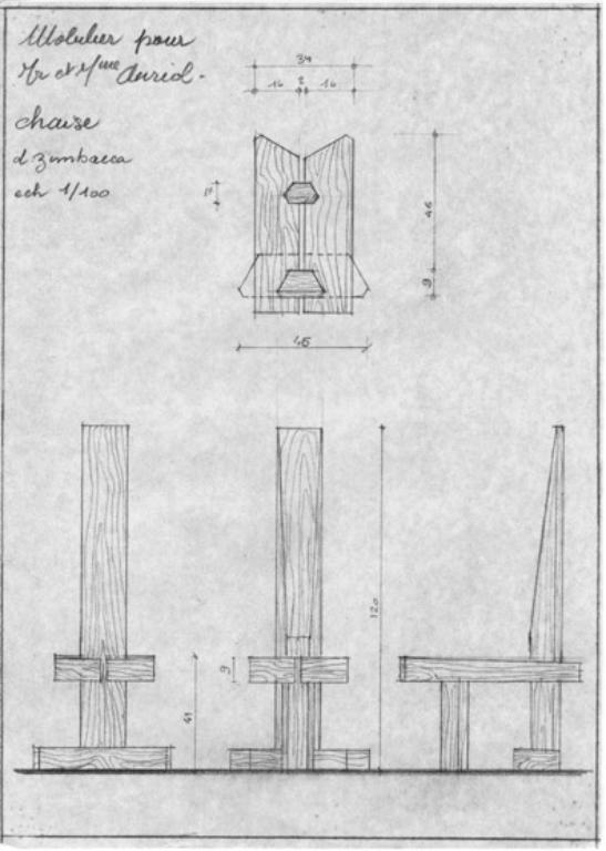 Mobilier de la maison Auriol Dominique Zimbacca, Gabaston (Pyrénées-Atlantiques)