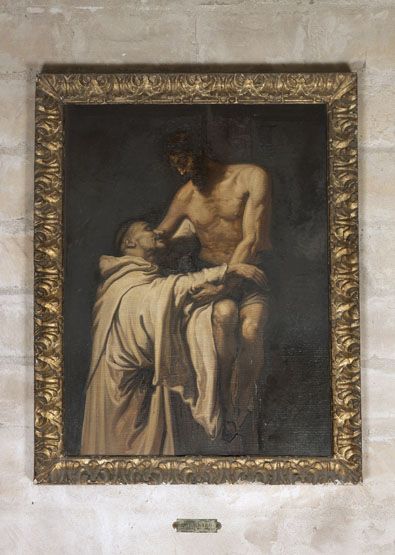 tableau : Apparition du Christ à Saint Bernard